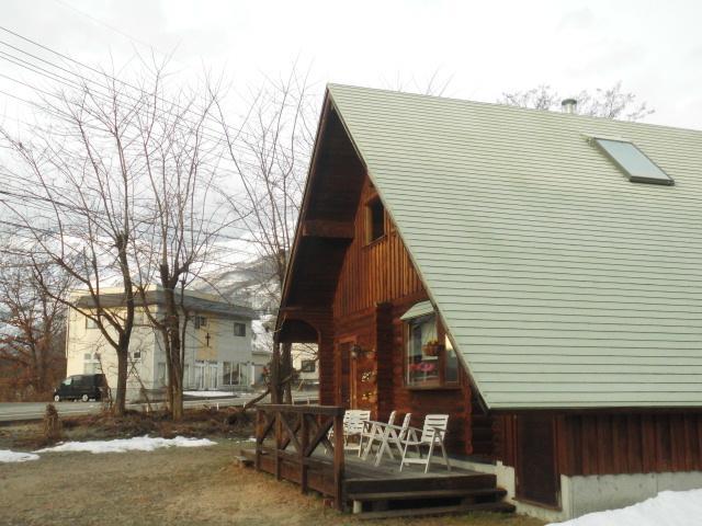 Log Cottage Villa Happo Hakuba Bagian luar foto